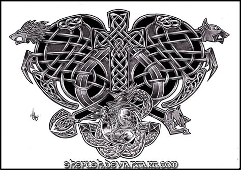 Celtic Back Design By Shepush On Deviantart