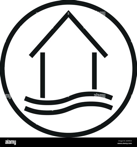 House And Waves Vacation Home Real Estate Logo Stock Vector Image