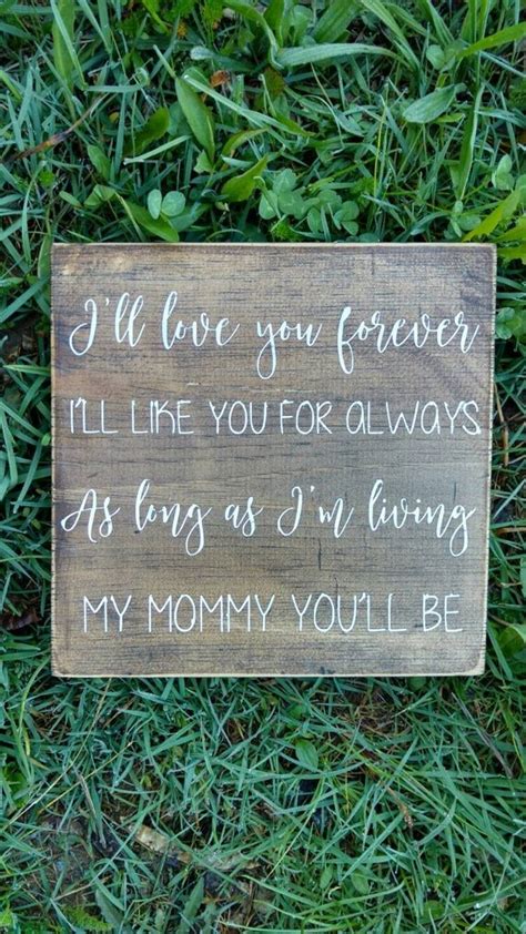 Ill Love You Forever Mom Sign Home Decor Country Wall