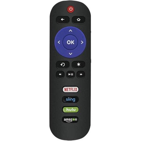 Universal Onn Roku Tv Remote Control With Netflix Sling Hulu Amazon App