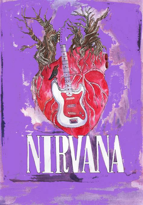 Nirvana Poster Design 2 Verson 2 Purple By I77310 On Deviantart