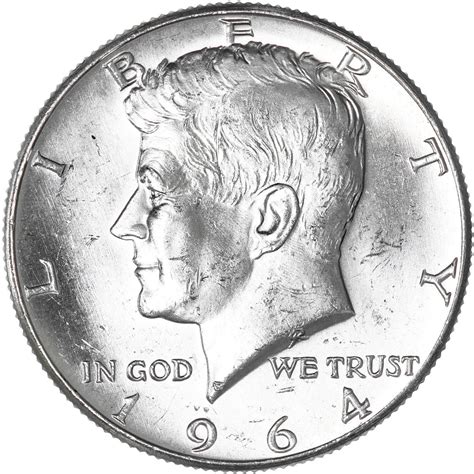 1964 Kennedy Half Dollar 90 Silver Bu Us Coin Daves Collectible