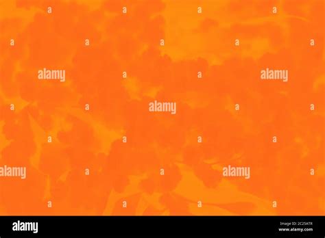 Orange Gradient Abstract Patchy Background With Plants Pattern Stock
