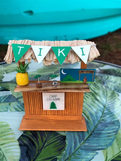 Camp Tikihama Tiki Mini Tiki Bar 5 Miniature Tiki Decor 4 Etsy