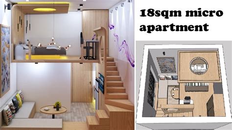 Micro Apartment 18sqm Beautiful Tiny Apartment Space Saving Ideas