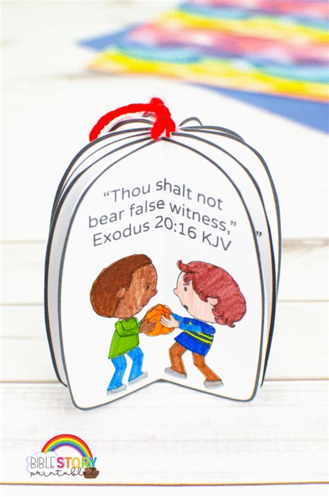 10 Commandments Craft For Preschoolers Bible Story Printables
