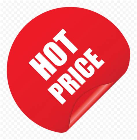 Hd Red Hot Price Sticker Label Sign Logo Icon Png Citypng
