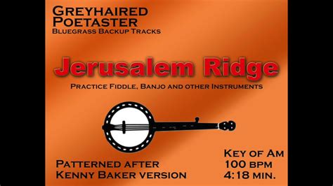 Jerusalem Ridge Backup Track Youtube