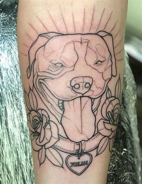30 Best Dog Outline Tattoo Designs Dog Outline Dog Tattoos Animal