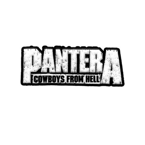 Pantera Cowboys From Hell Embroidered Patch Ep835