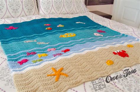 Sea Life Blanket Crochet Pattern Crochet Blanket Patterns Crochet