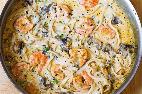 Try adding meats such as grilled chicken, diced ham or shrimp. Shrimp,Garlic,Wine,Cream Sauce For Pasta / Creamy Lemon ...
