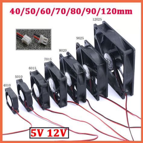 Dc Fans 5v 12v Pc Computer Cooling Fan Brushless 40 50 60mm 70mm 80mm