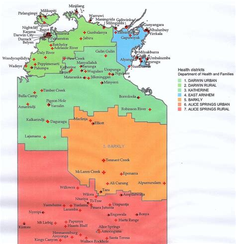 Health Service Map Of Northern Territory And The Remote Regions Download Scientific Diagram