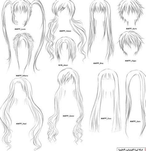 Draw Anime Hairstyles Manga Hair Anime Hair Ponytail Drawing