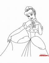 Christmas Coloring Cinderella Pages Disney Disneyclips Posing sketch template