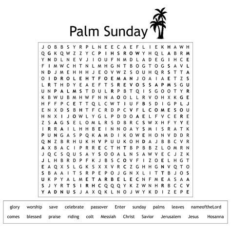 10 Best Printable Word Search Sunday School
