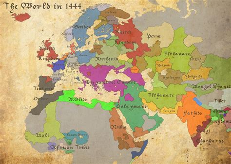 1444 Map Of The World Map