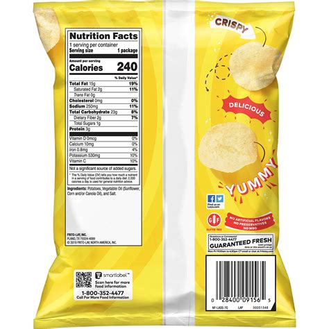 Lays Classic Potato Chips 15 Ounce Pack Of 64b000hifa8w