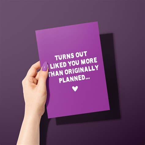 Turns Out I Liked You More Funny Valentines Day Card Funny Valentine