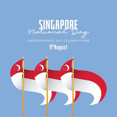 Singapore Independence Day Banners Template 2996488 Vector Art At Vecteezy