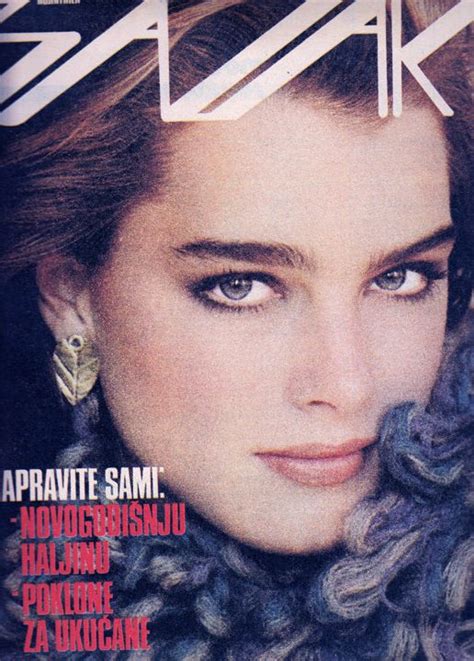 Brooke Shields Covers Bazar Yugoslavia 1981 Brooke Shields