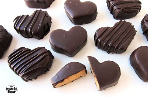 Chocolate Peanut Butter Fudge Hearts Dixie Crystals