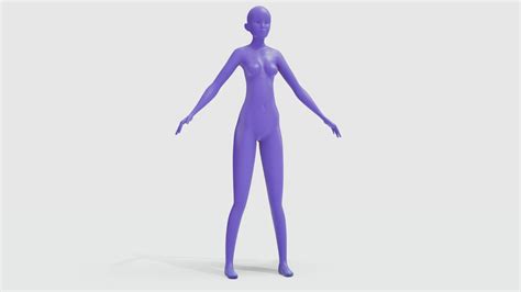 3d Model Woman Body Low Poly Vr Ar Low Poly Cgtrader
