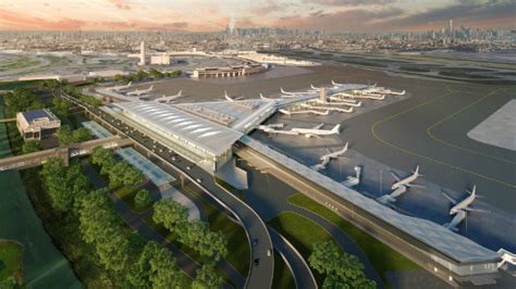 Pictures Newarks New Terminal 1 Design Shapes Up