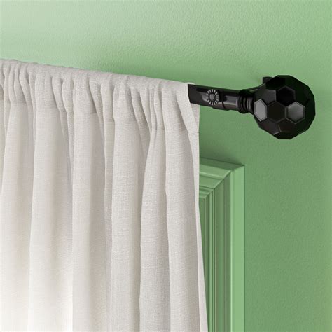 Darby Home Co Campanella Adjustable 081 Single Curtain Rod And Reviews