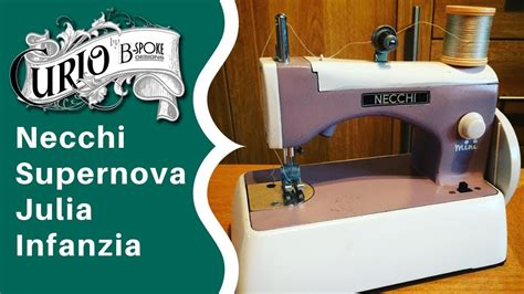 Necchi Mini Supernova Julia Infanzia Childs Vintage Sewing Machine