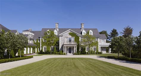 35 Million Georgian Colonial Stone Mansion In Greenwich Ct Homes Of