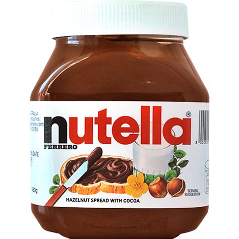 Nutella Ferrero Hazelnut Spread With Cocoa 650g Jams And Spreads