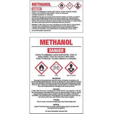 Ghs Chemical Labels Methanol Seton Canada