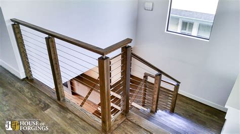 This Staircase Uses High Quality Marine Grade Stainless Steel Cable