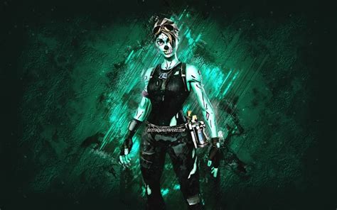 Download Wallpapers Ghoul Trooper Skin Fortnite Main Characters Blue