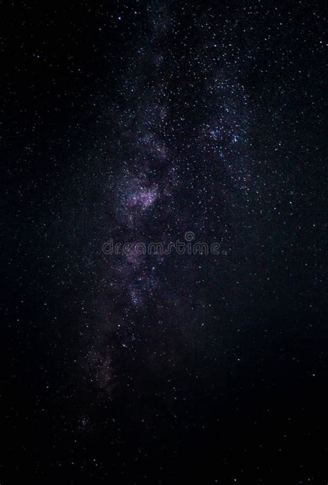 Milky Way Galaxy With Stars And Space Dust In The Univers Stock Image