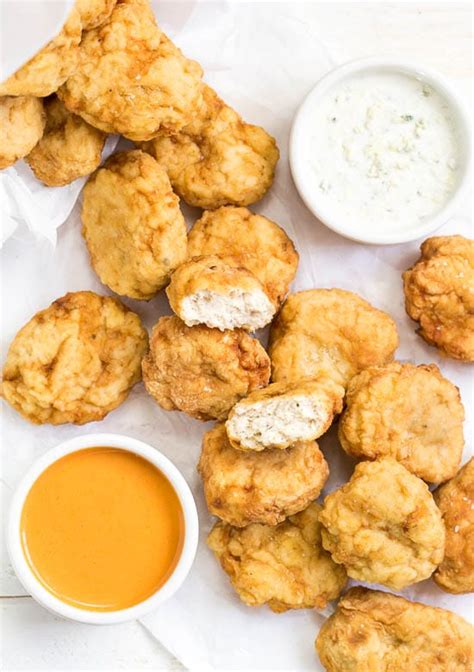 Shucks, you would think, but we found out he only has a chicken nugget. McDonald's Style Buffalo Chicken Nuggets - No Spoon Necessary