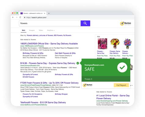 Extension Norton Safe Web Vérifiez La Sécurité Des Sites