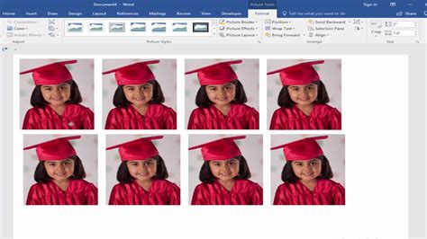 How To Make Passport Size Photo Microsoft Word 2017