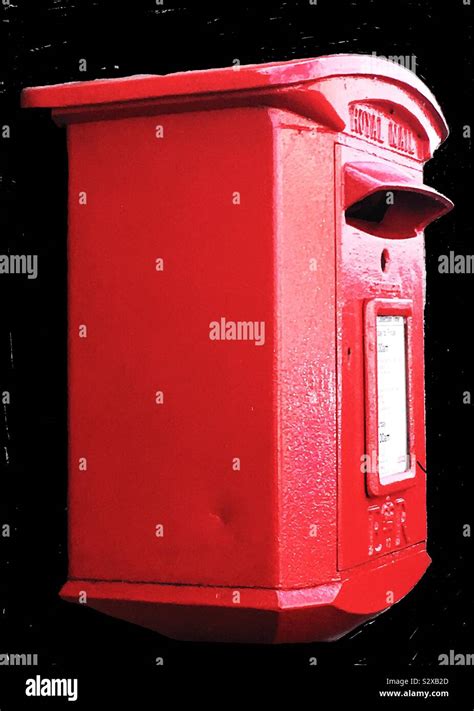 A Wall Mountable Red Post Box In England Uk Stock Photo Alamy