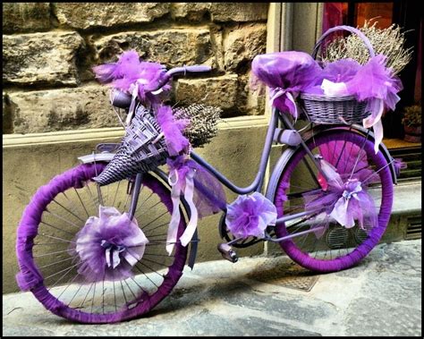 Cute Purple Bike With Flowers Flower Bicycle Bicycle Pesquisa
