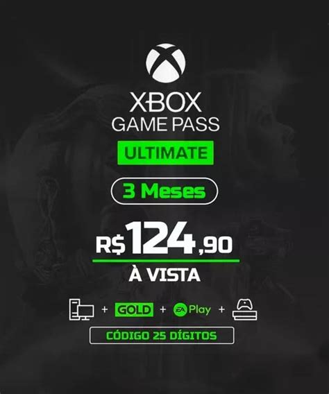 Xbox Game Pass Ultimate 3 Meses Cantinho Gamer Central Xbox
