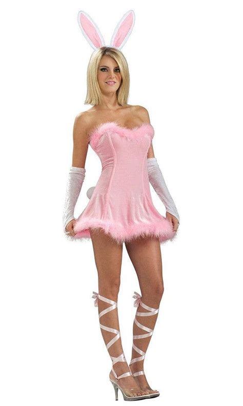 Pink Bunny Sexy Women S Costume Sexy Pink Rabbit Easter Costume