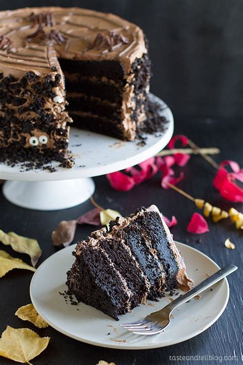 Dark Chocolate Cake With Nutella Buttercream Dark And Rich This Dark