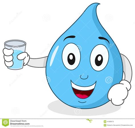 Glass Of Water Cartoon