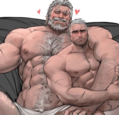 Soldier 76 And Reinhardt Overwatch And 1 More Drawn By Dopeydopq