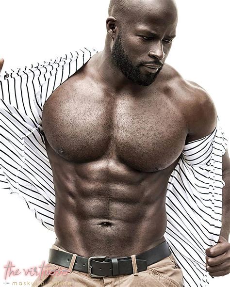 Handsome Black Men Black Man Moustaches Muscles Guy Pictures Good