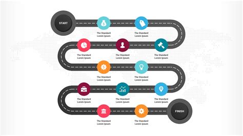 Roadmap Template Guide Powerpoint Step By Step Guide With 6 Steps
