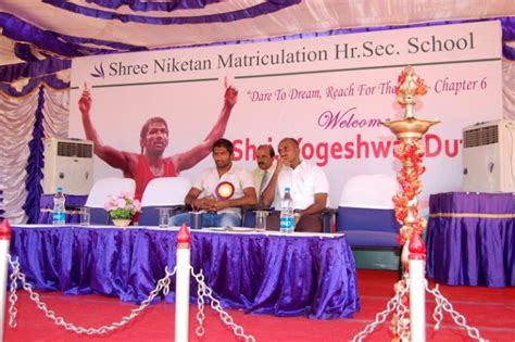 Yogeshwar Dutt Visits Shree Niketan Schools